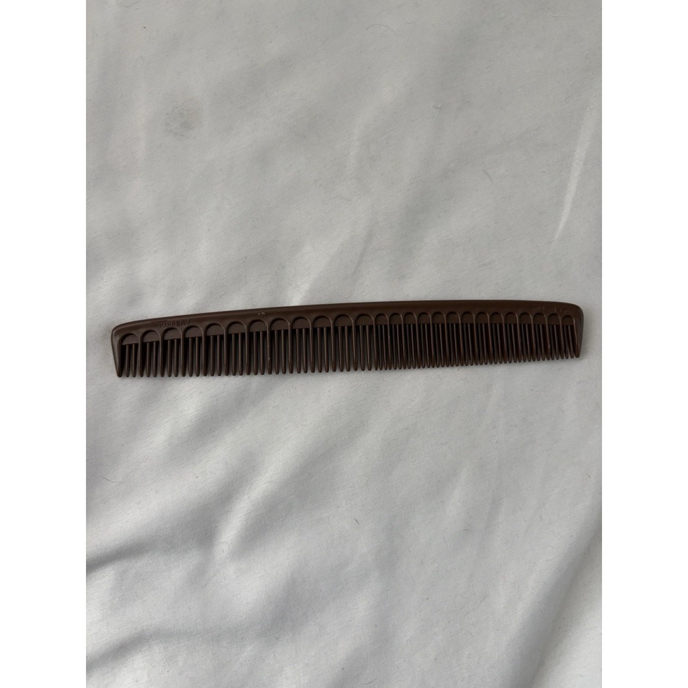 Vintage Tupper 64-17 Brown Hair Comb 6.75" USA
